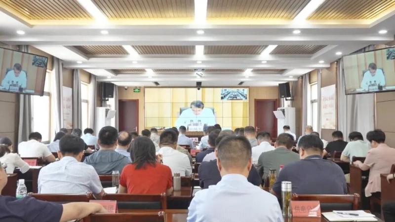 我县组织收听收看地方领导干部和基层干部防汛抗旱能力提升视频直播培训